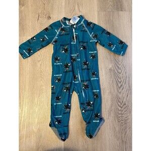 Sleeper NHL San Jose Sharks hockey unisex boy girl 3-6 months sleeper GUC